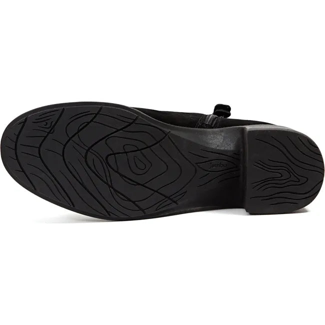 Jambu Women's Vivi Heeled Bootie Black Suede J4VIV01