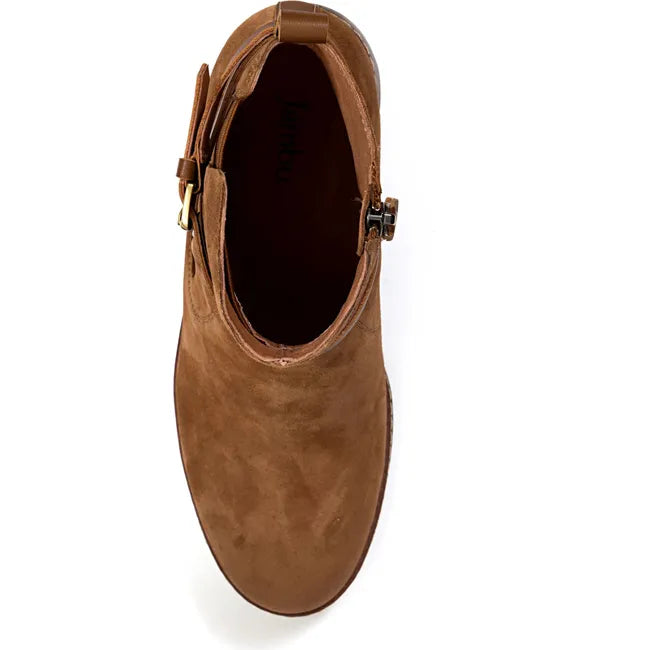 Jambu Women's Vivi Heeled Bootie Dark Tan J4VIV01