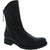 Front angled view of Women's Biza Jade Boot in black leather with dual side zippers