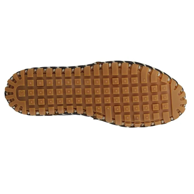 Brown sole of black leather Spring Step Women&