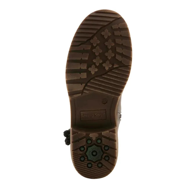 Grippy sole of grey leather Spring Step Women&