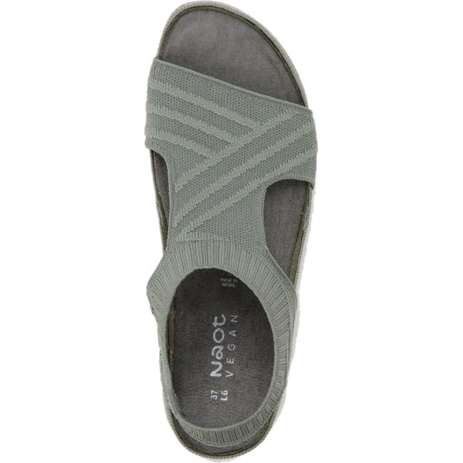 Upper of Women's Naot Kawhia Sandal in Sage Knit