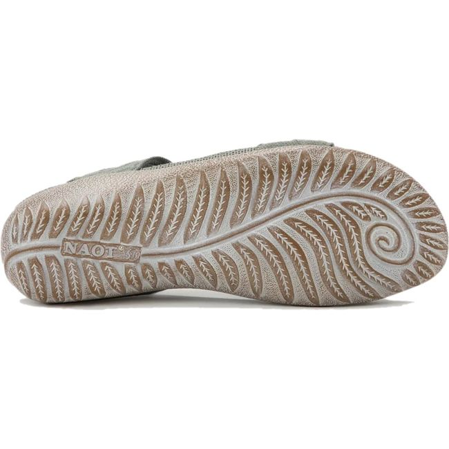 Sole of Women's Naot Kawhia Sandal with Sage Knit upper