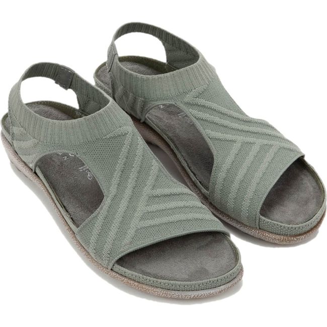 Pair of Women's Naot Kawhia Sandals in Sage Knit