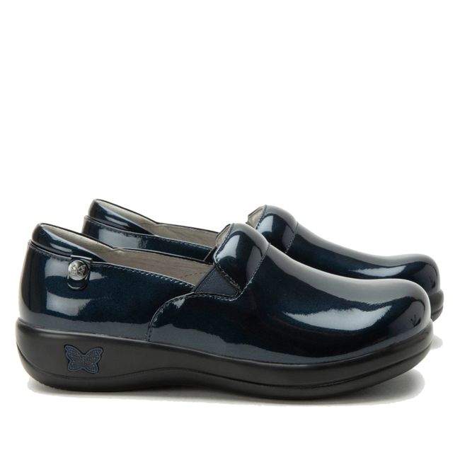 Sides of of Alegria Women's Keli Shoes in Space Invaders Blue