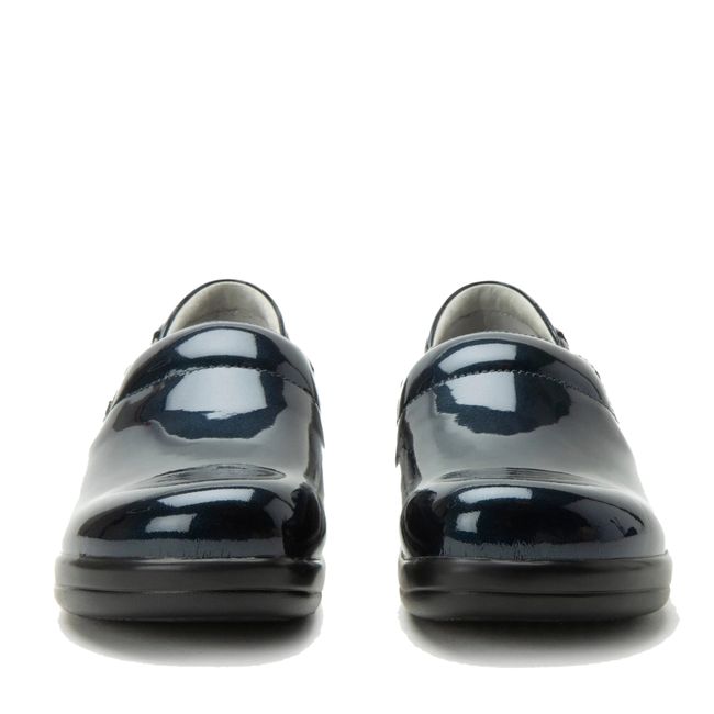 Front of Alegria Women's Keli Shoes in Space Invaders Blue