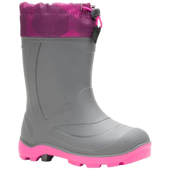 Kamik Kids' Snobuster 2 Snow Boot Black/Charcoal/Magenta AK8192G BCM