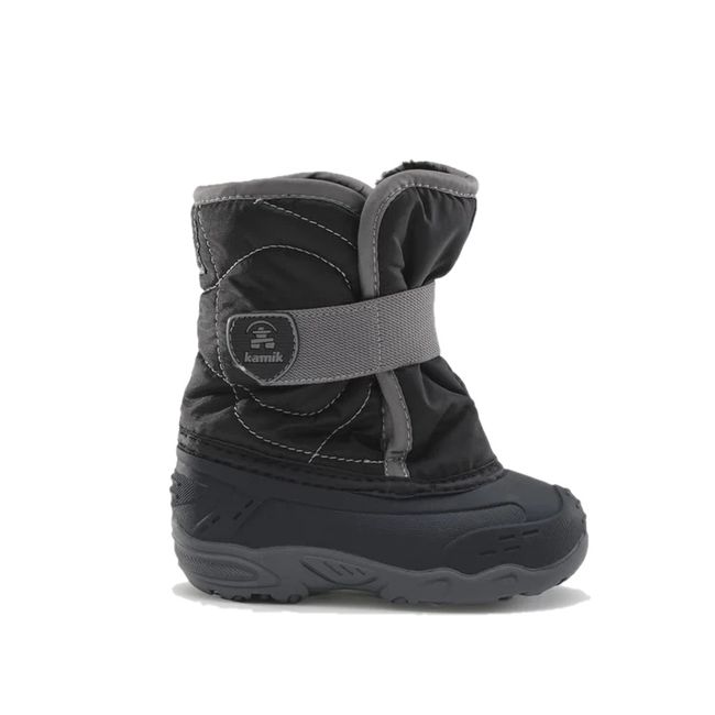Lateral side of Kamik Kids' Snowbug 5 Snow Boot in Black