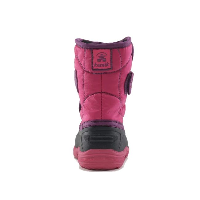 Heel of Kamik Kids' Snowbug 5 Snow Boot in Rose Pink
