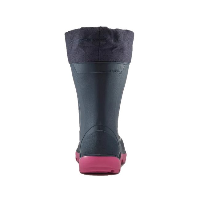 Heel of Kamik Kids Snobuster 1 Waterproof Snow Boot in Navy