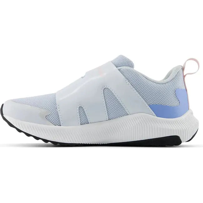 Medial side of New Balance Kids' DynaSoft Reveal V4 Running Shoe in Ice Blue and Rose Sugar