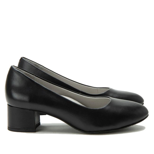 Sides of Alegria Women's Lisah Heels in Black Leather