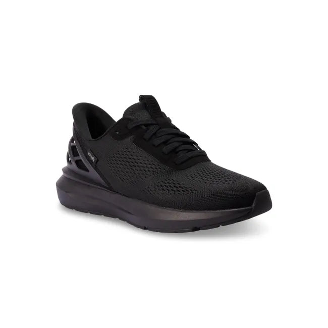 Front angle of Men’s Kizik Athens 2 Sneaker in all black with easy on HandsFree Step-In tech