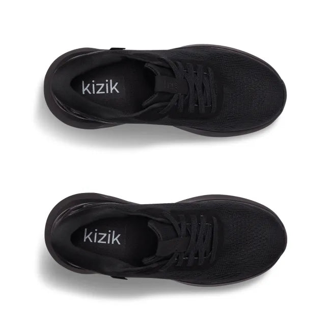 Upper of Men’s Kizik Athens 2 Sneakers in all black with easy on HandsFree Step-In tech