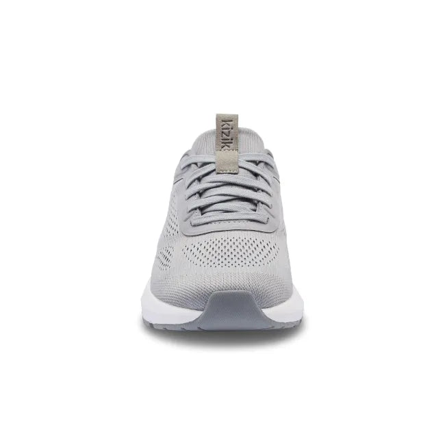Front of Men’s Kizik Athens 2 Sneaker in alloy grey with easy on HandsFree Step-In tech