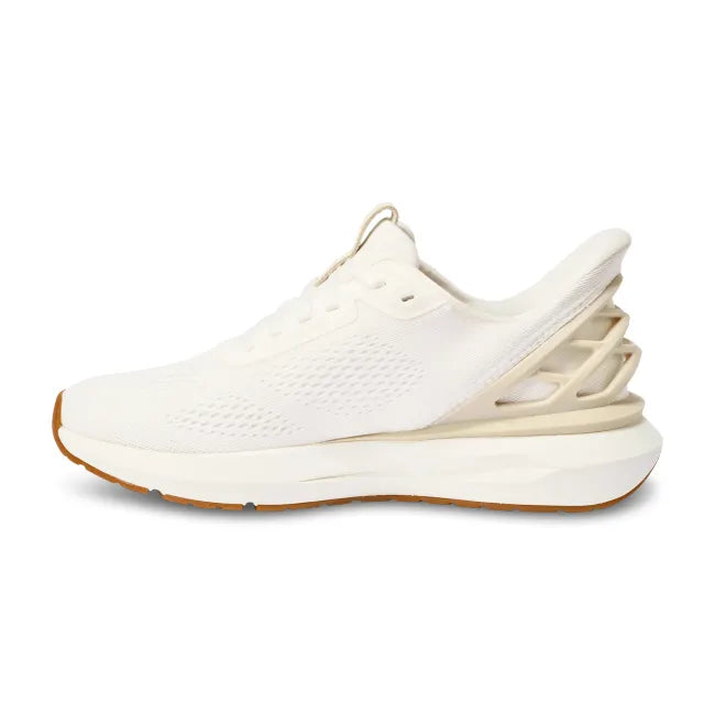 Medial side of Men’s Kizik Athens 2 Sneaker in bright white with easy on HandsFree Step-In tech