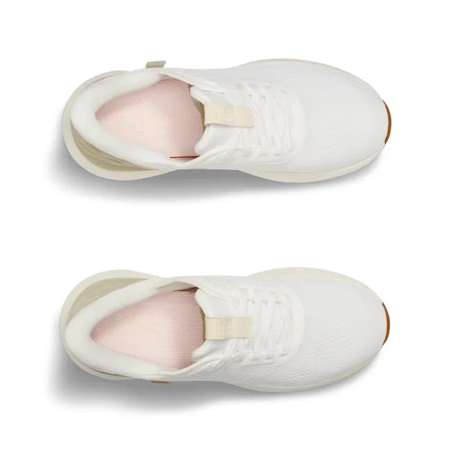 Upper of Men’s Kizik Athens 2 Sneakers in bright white with easy on HandsFree Step-In tech