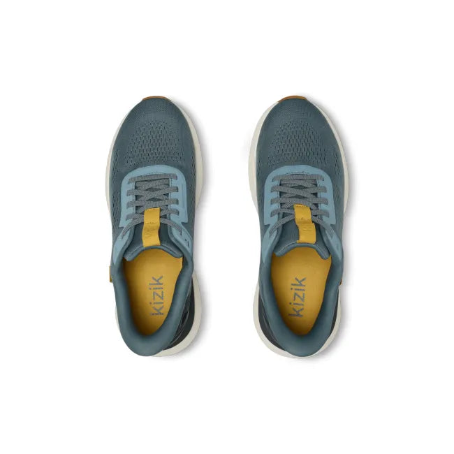 Upper of Men’s Kizik Athens 2 Sneakers in stormy blue green with easy on HandsFree Step-In tech