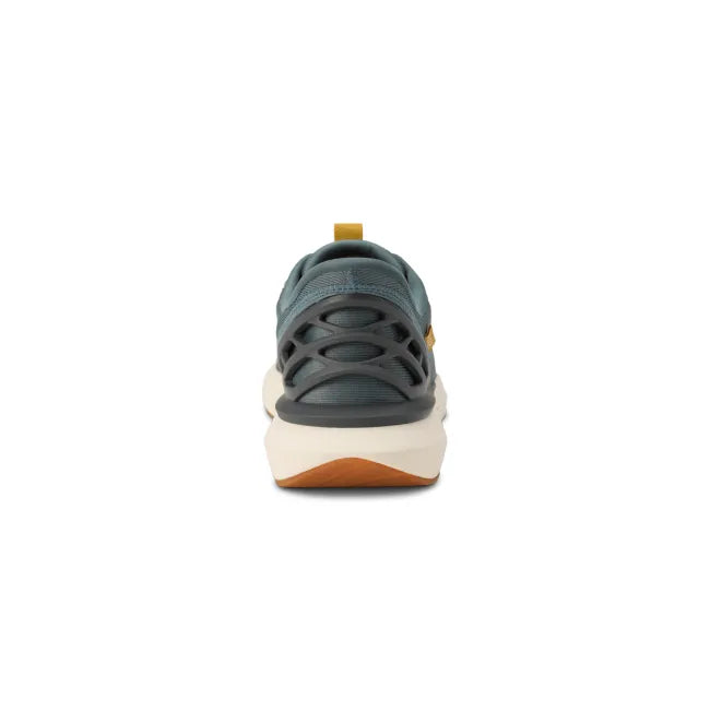 Heel of Men’s Kizik Athens 2 Sneaker in stormy blue green with easy on HandsFree Step-In tech