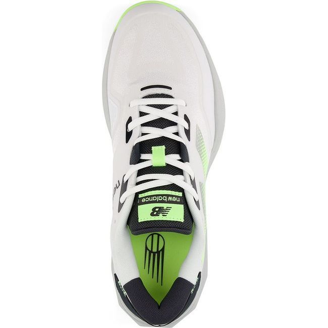 New Balance Men's FuelCell 796 V4 Tennis Shoe White/Bleached Lime Glo/Black MCH796W4