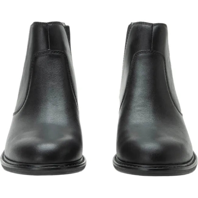 Front of a pair of Women's Alegria Meadow Boots in black leather