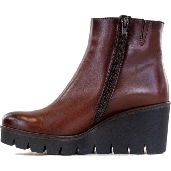 Gabor Women's Wedge Ankle Boot Brandy Brown 54-780-24