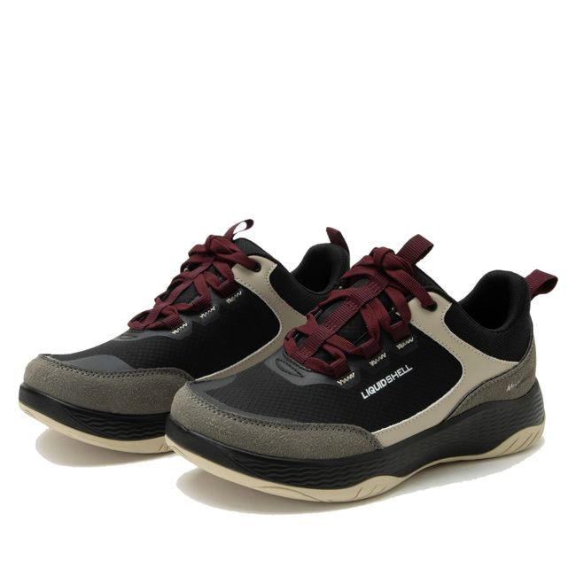 Pair of Alegria Women's Motov8 Water Repellent Sneakers in Raven Black