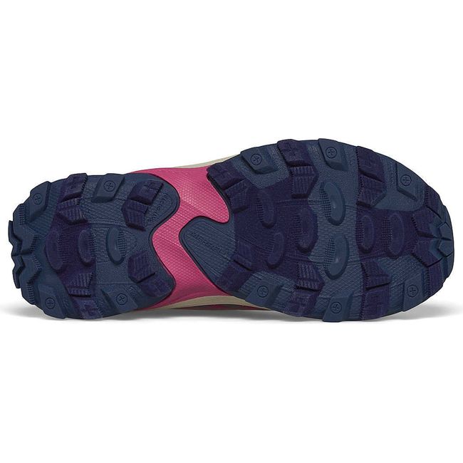 Sole of Merrell Big Kids&#39; Moab Speed Mid 2 A/C Waterproof Hiking Boot in Berry Purple