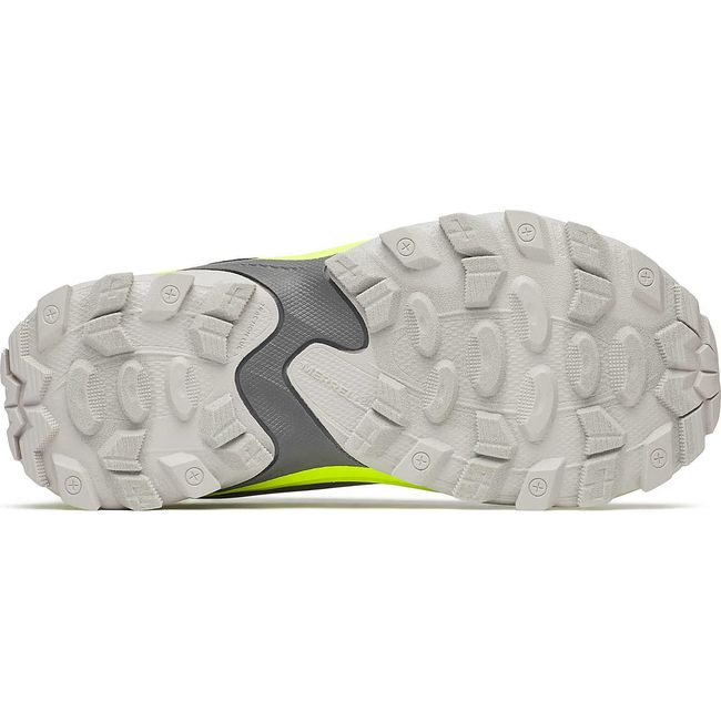 Sole of Merrell Big Kids&#39; Moab Speed 2 Low A/C Waterproof Hiking Shoe in Grey/Black/Citron