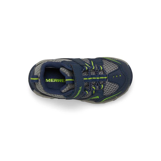 Upper of Merrell Kid's Trail Chaser Jr. Hiking Shoe in Grey, Navy, Green
