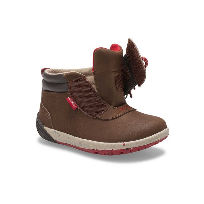 Velcro strap wide open of Merrell Little Kids&
