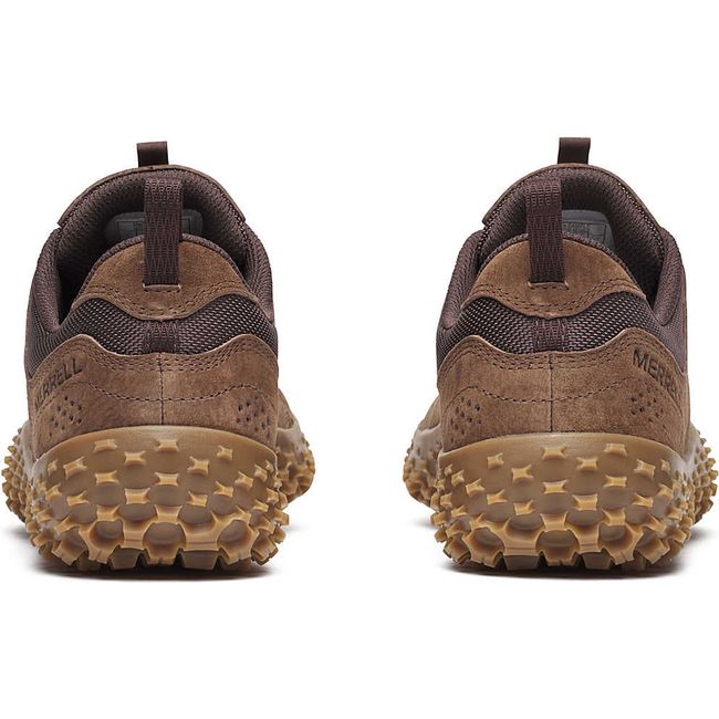 Heels of Men's Merrell Wrapt Barefoot Shoes in Suede Mole Brown
