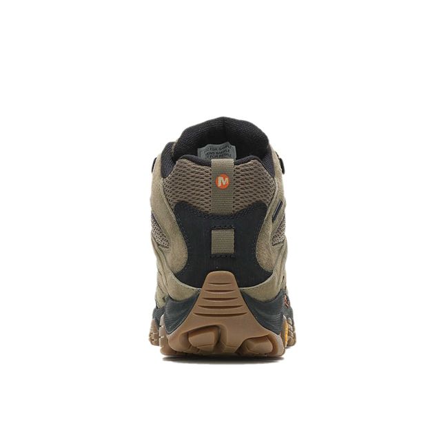 Heel of Olive Green Merrell Men&#39;s Moab 3 Mid Waterproof Hiking Boot