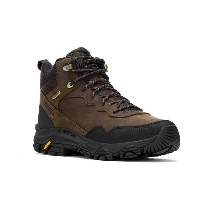 Frong angled view of Keen Men's Coldpack 3 Thermo Mid Waterproof Boot in Earth Brown