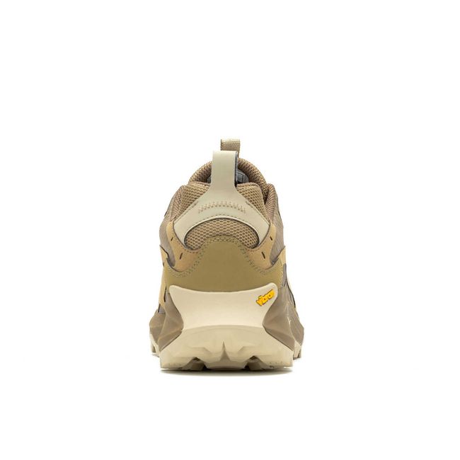 Heel of Merrell Men's Moab Speed 2 GTX Hiking Shoe in Coyote Tan