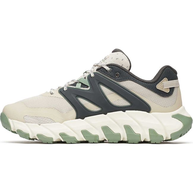 Medial side of Men&#39;s Merrell Maipo Explorer Aerosport Shoe in Grey and Green Griege