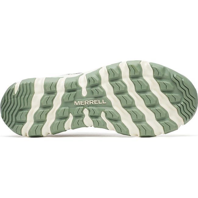 Sole of Men&#39;s Merrell Maipo Explorer Aerosport Shoe in Grey and Green Griege