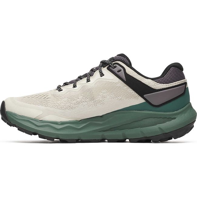 Medial of Men&#39;s Merrell Nova 4 Trail Running Shoe in Greige grey and green
