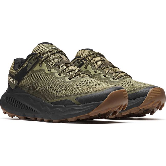 Pair of Men&#39;s Merrell Nova 4 Trail Running Shoes in Drab Green