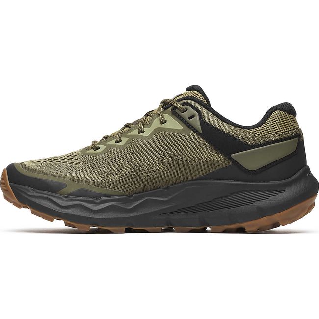 Medial of Men&#39;s Merrell Nova 4 Trail Running Shoe in Drab Green
