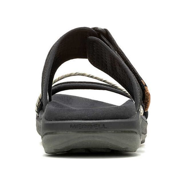 Heel  of Merrell Women&#39;s Terran 4 Slide Sandal in Black with velcro strap