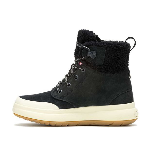 Medial side of black Women's Merrell Marquette Thermo Lace Waterproof Boot