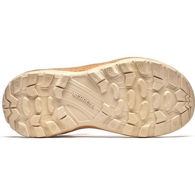 Sole of Women&#39;s Merrell Speed Fusion Web RMX Sandal in Tan Rose
