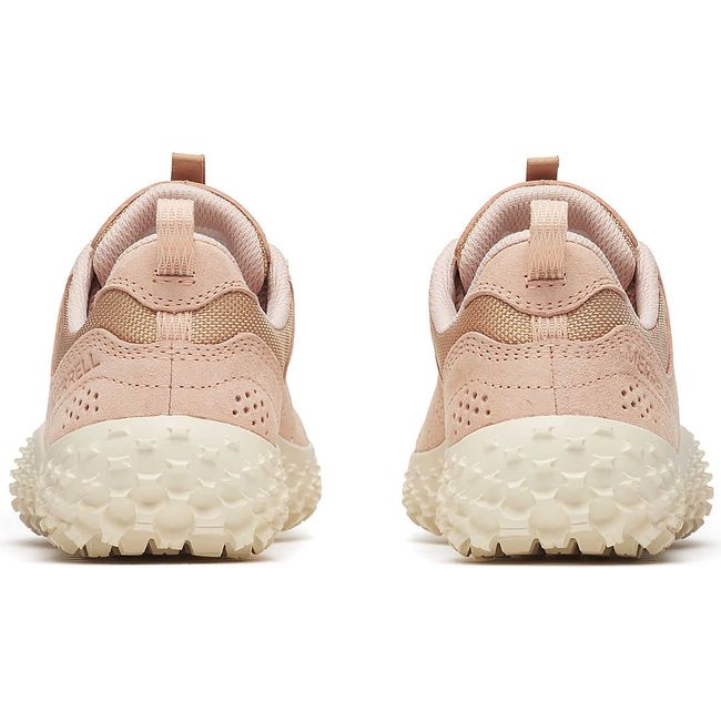 Heels of Women&#39;s Merrell Wrapt Barefoot Shoes in Suede Powder Pink