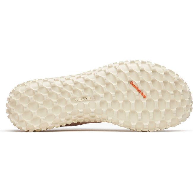 Zero drop sole of Women&#39;s Merrell Wrapt Barefoot Shoe in Suede Powder Pink