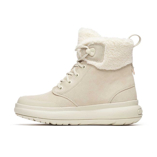 Medial side of the Basalt Beige Women's Merrell Marquette Thermo Lace Waterproof Boot