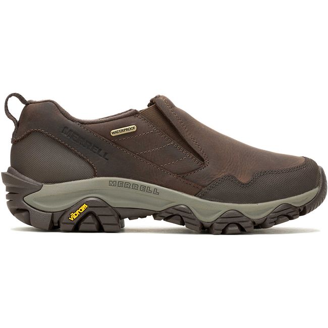 Side of Merrell Women's Coldpack 3 Thermo Moc Waterproof Shoe in Cinnamon Brown