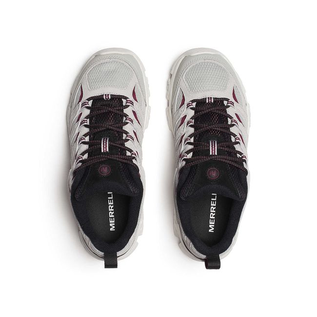 Upper of Merrell Women's Moab 3 Hiking Shoes in Pigeon Dark Cherry