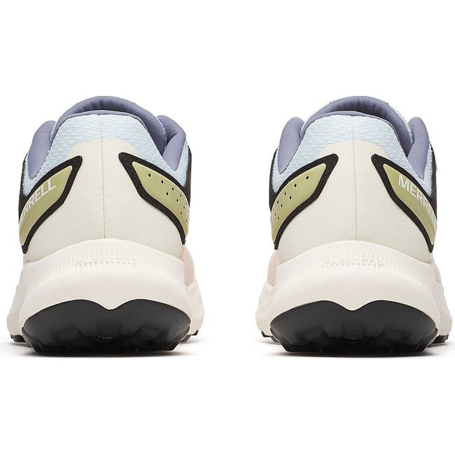 Heels of Merrell Women&#39;s Antora 4 Trail Running Shoe in Pink Salt and Ice Blue