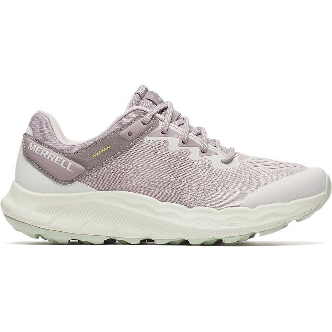 Lateral side of Merrell Women&#39;s Antora 4 Trail Running Shoe in Lilac Mist